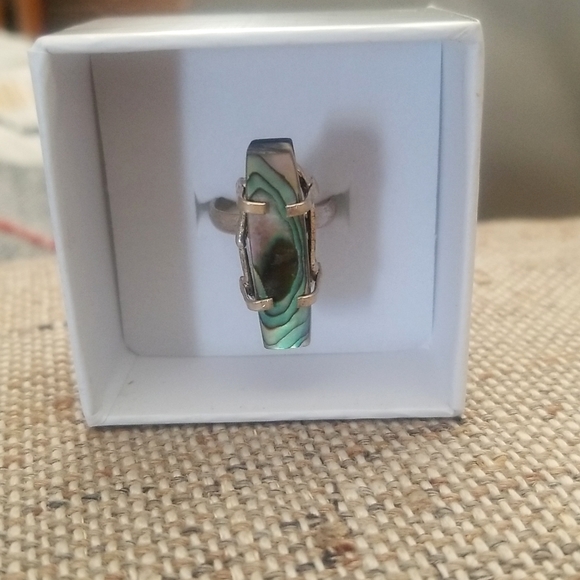 Jewelry - Raw Abalone Sterling Ring